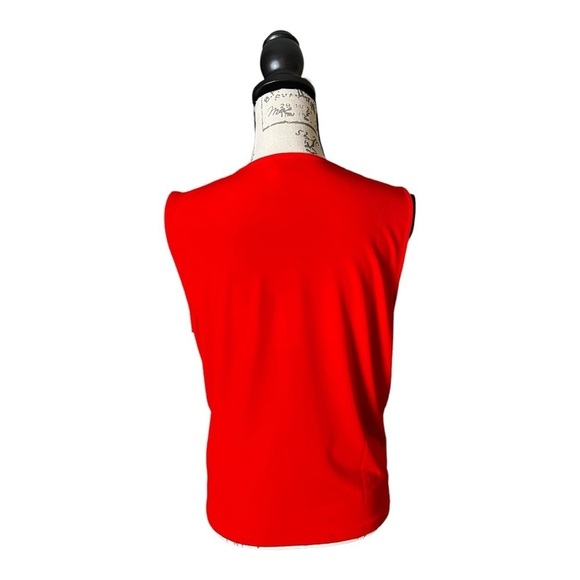 Ann Taylor button down/tie bottom sleeveless blouse size M - Picture 4 of 6